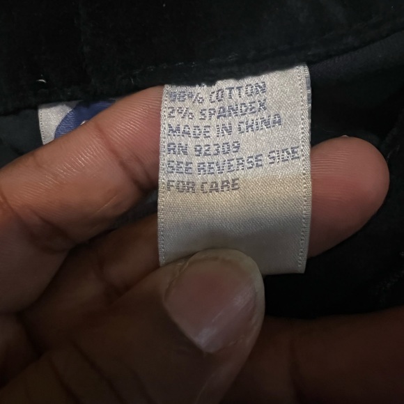 Diane Gilman Velvet Straight-Leg Pant (Part of a suit set) Navy SZ 16W - Picture 8 of 11